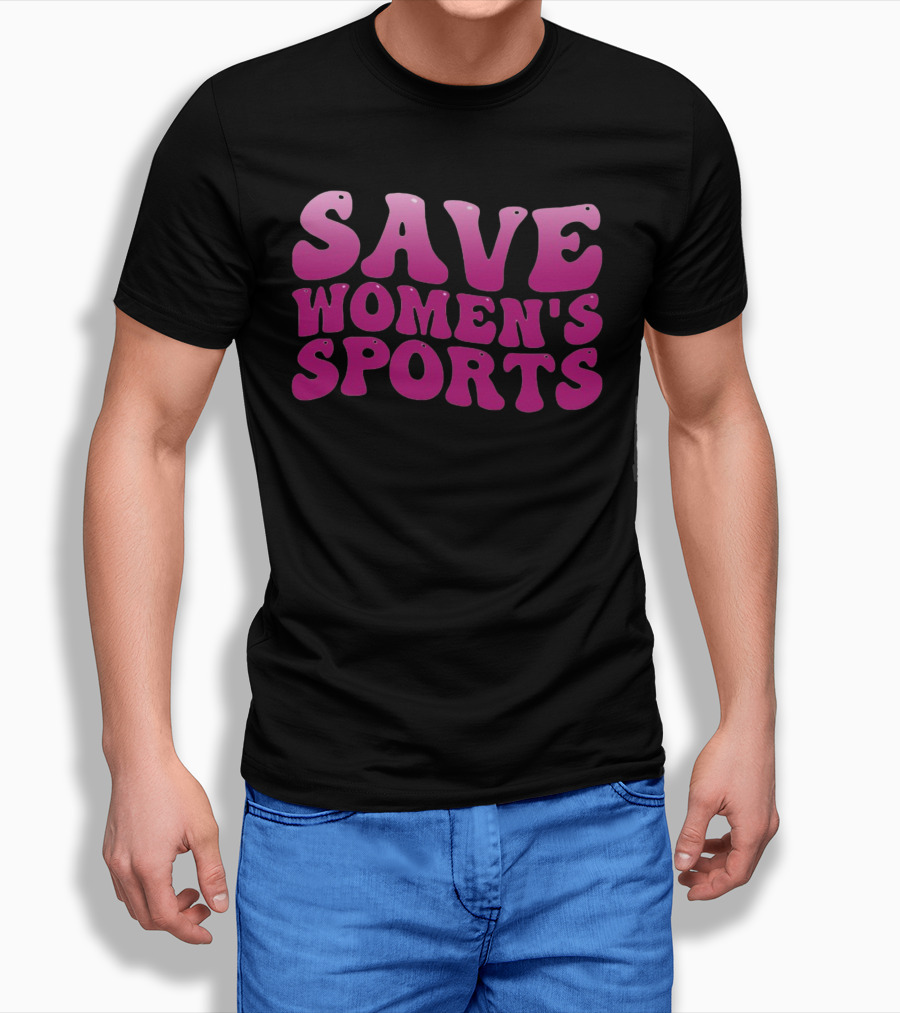 Save Women's Sports 70s Vintage Bold Pink T-Shirt