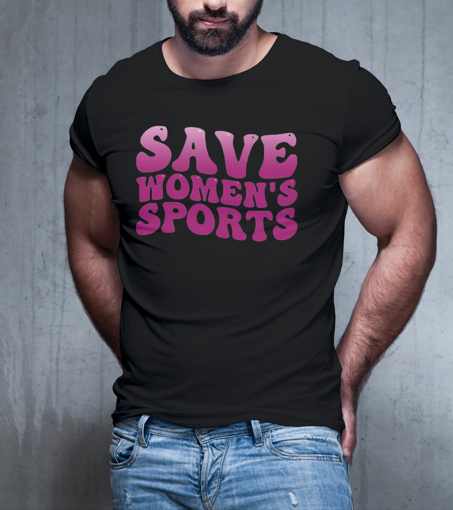 Save Women's Sports 70s Vintage Bold Pink T-Shirt