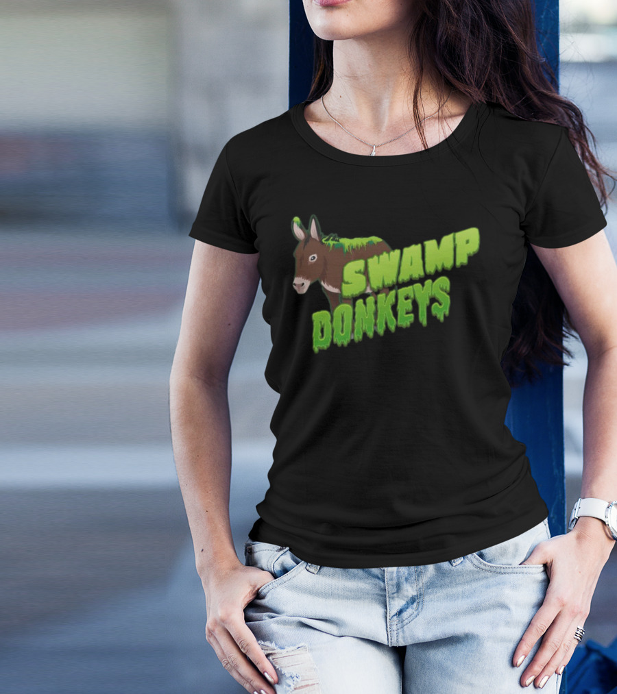 Jomboymedia Swamp Donkeys Blitzball 3 Dripping Green Donkey T-Shirt