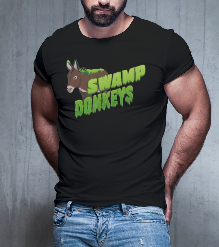 Jomboymedia Swamp Donkeys Blitzball 3 Dripping Green Donkey T-Shirt