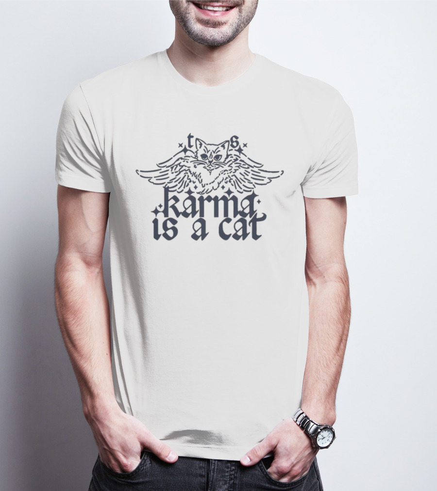 TS Karma Is A Cat Winged Cat T-Shirt