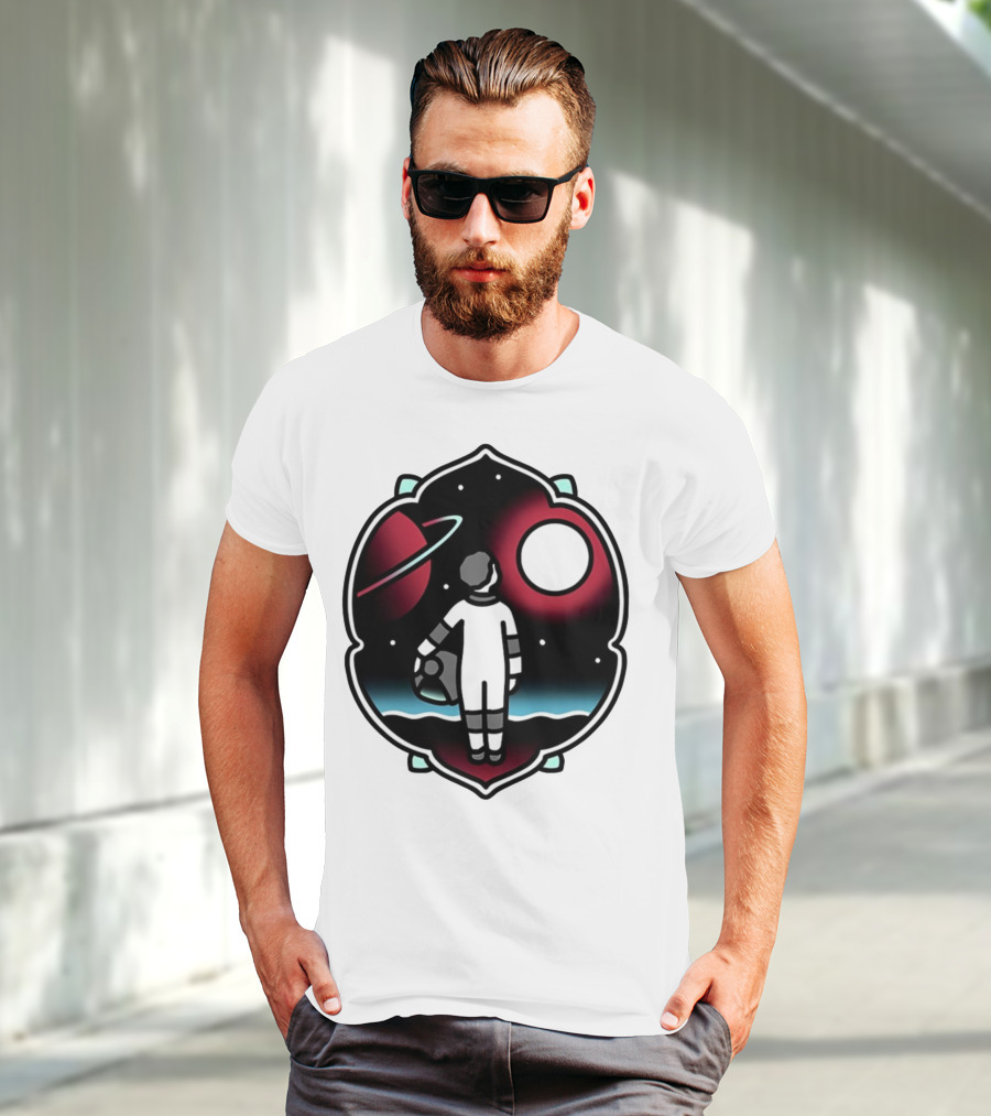 Come See The Universe Astronaut Staring At Planets And Stars T-Shirt