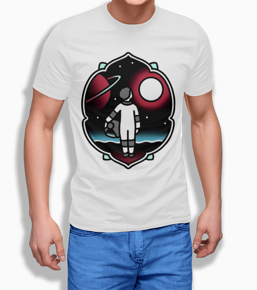 Come See The Universe Astronaut Staring At Planets And Stars T-Shirt