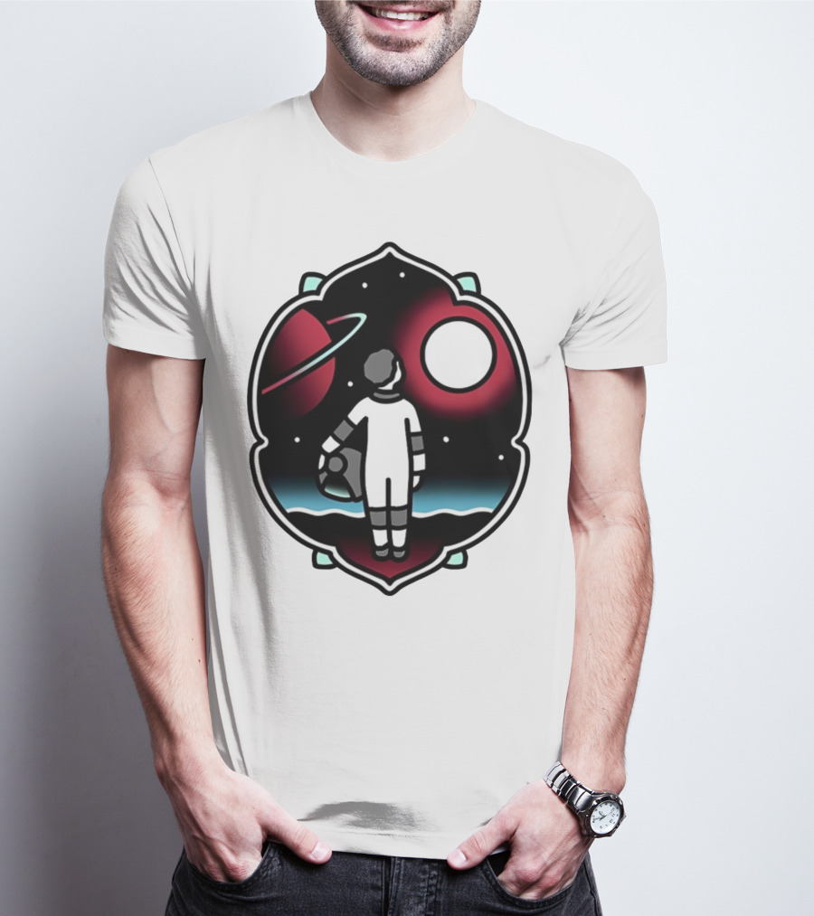 Come See The Universe Astronaut Staring At Planets And Stars T-Shirt