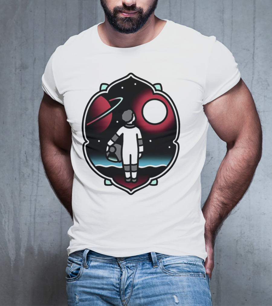 Come See The Universe Astronaut Staring At Planets And Stars T-Shirt
