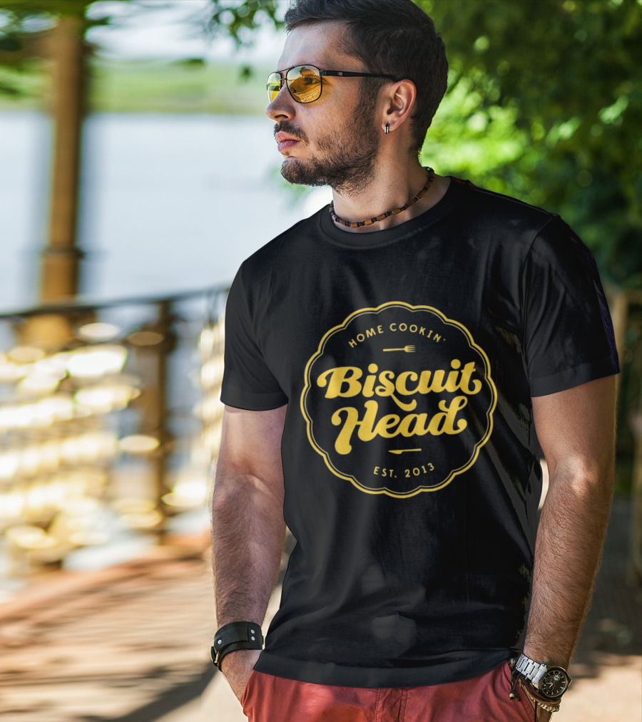 Home Cookin Biscuit Head Est 2013 Retro T-Shirt