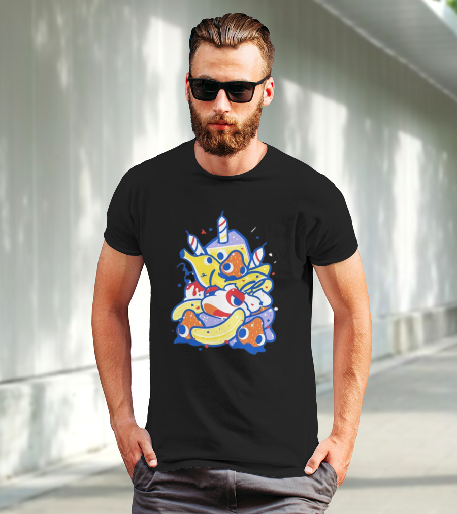 The Yetee Treat Yourself Whimsical Kawaii Birthday Dessert T-Shirt