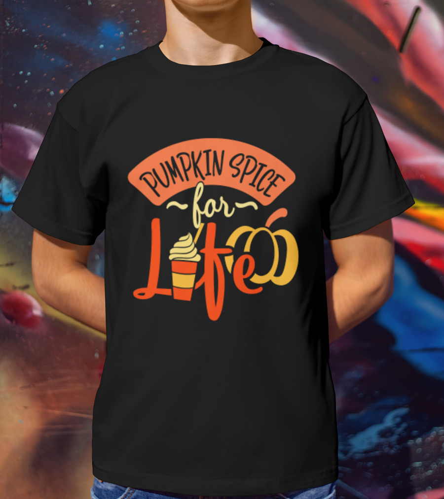 Pumpkin Spice For Life Thanksgiving Pumpkin Cup T-Shirt