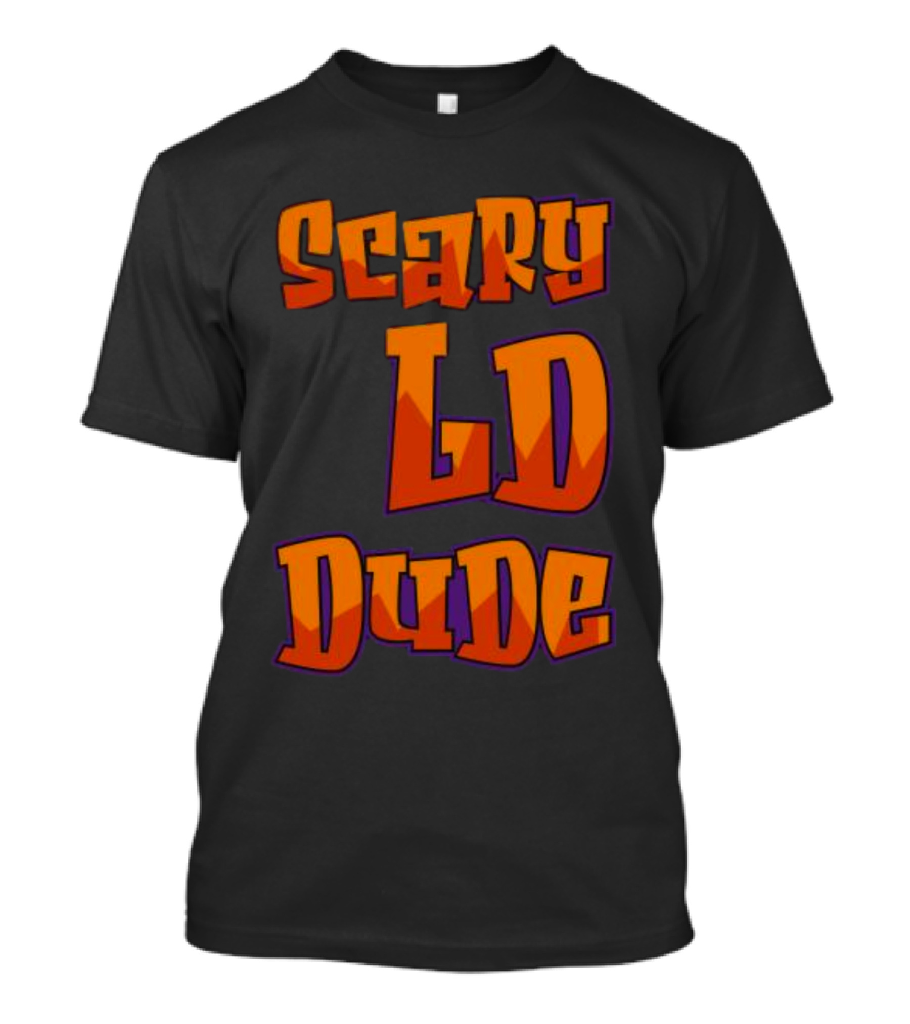 Scary LD Dude Retro Font T-Shirt