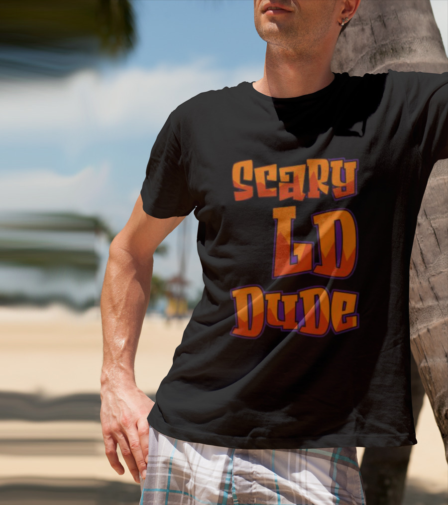 Scary LD Dude Retro Font T-Shirt