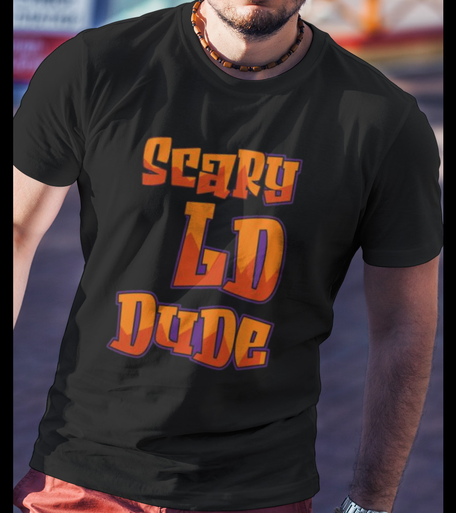 Scary LD Dude Retro Font T-Shirt