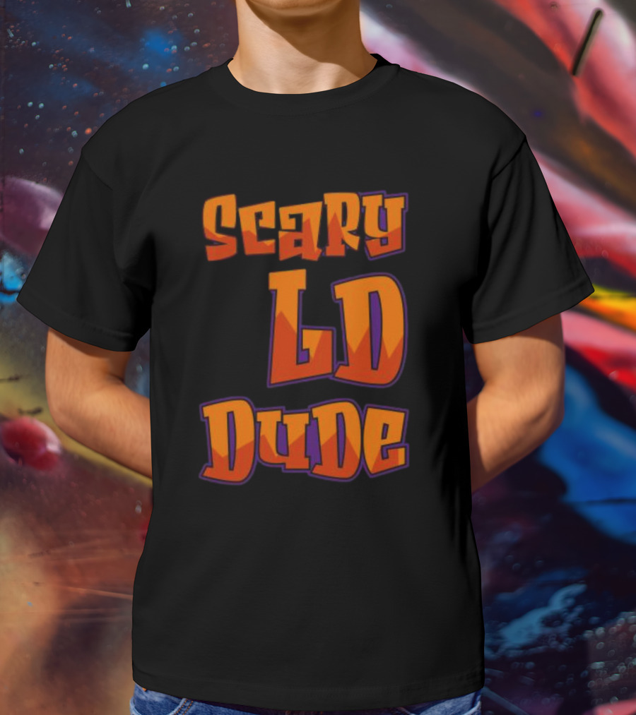 Scary LD Dude Retro Font T-Shirt