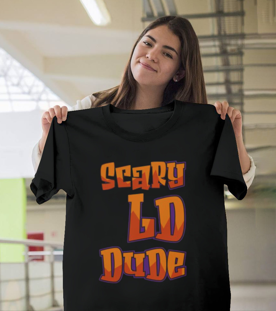 Scary LD Dude Retro Font T-Shirt