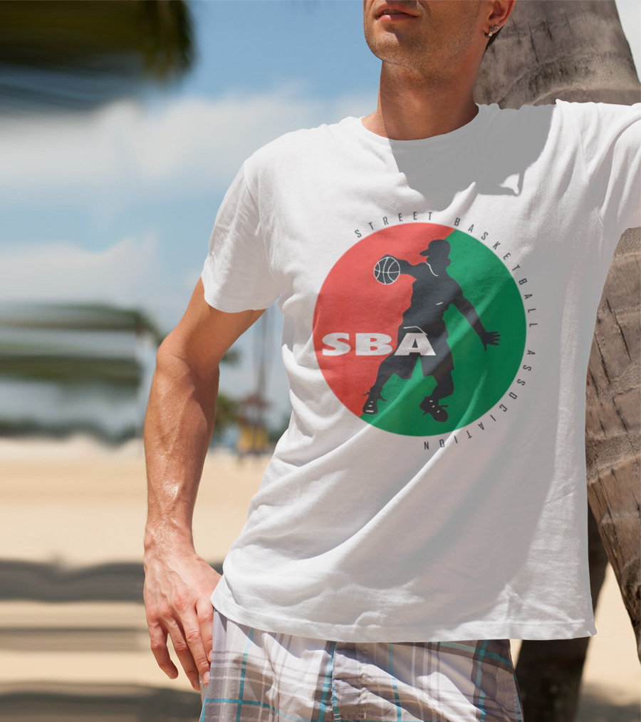 Street Basketball Association SBA Logo Circle T-Shirt