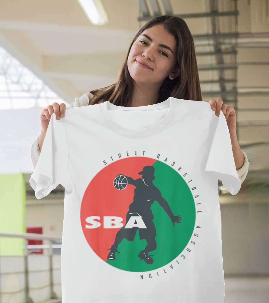 Street Basketball Association SBA Logo Circle T-Shirt