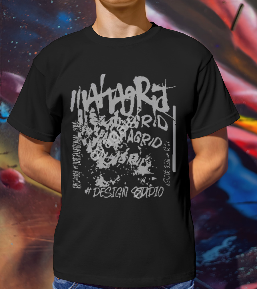 Wonwoo Mahagrid Corp Design Studio Black Mahagrid T-Shirt