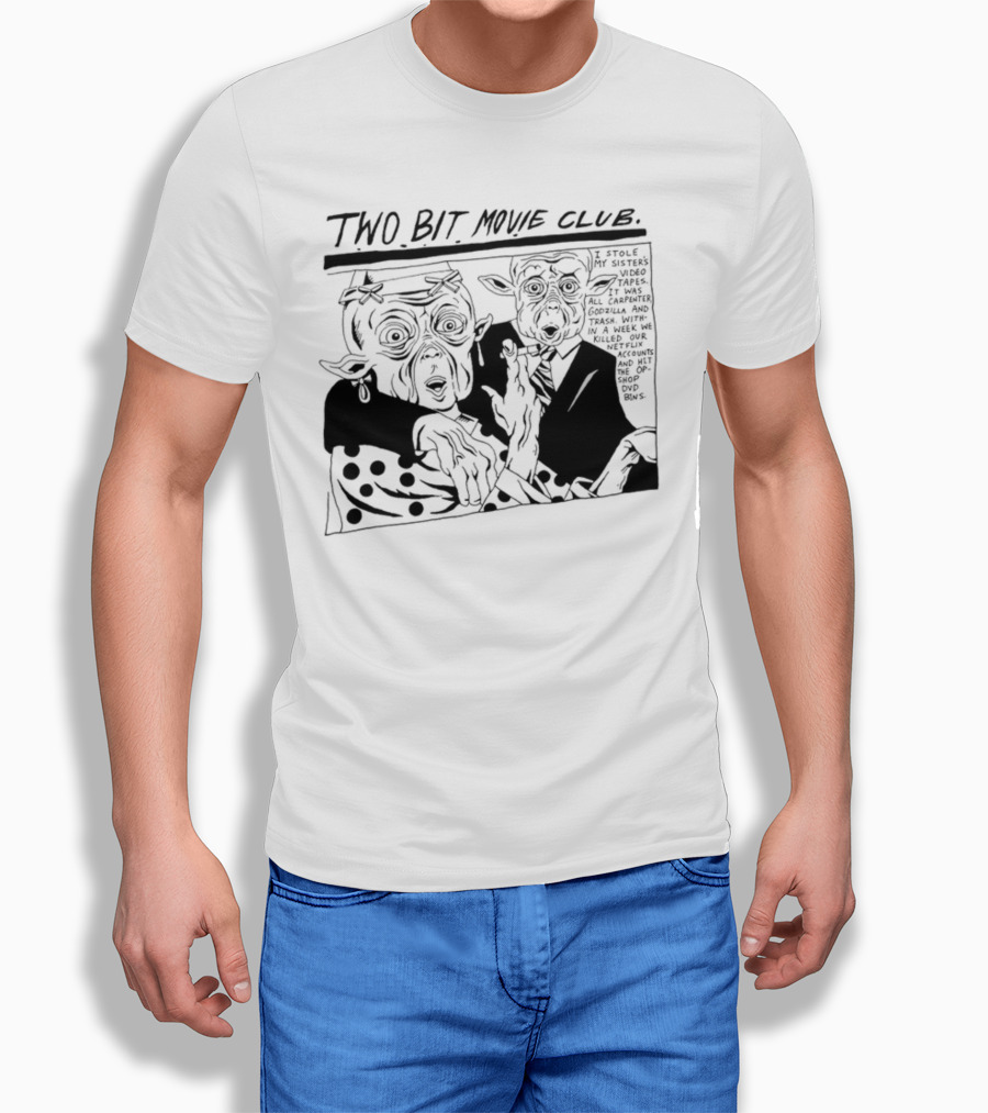 Humanitix Two Bit Movie Club Mac And Me New Farm Cinemas Comic Scene T-Shirt