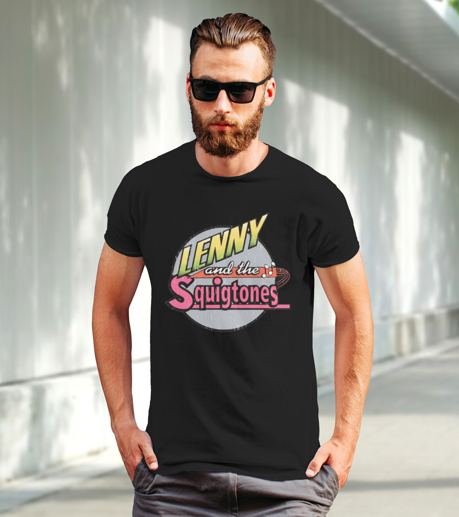 Lenny And The Squigtones Vintage Retro Band T-Shirt