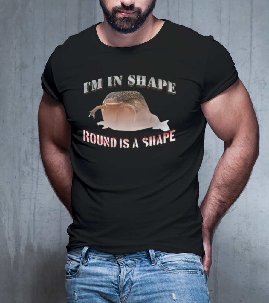 I'm In Shape Round Is A Shape Frog Eating Bird T-Shirt