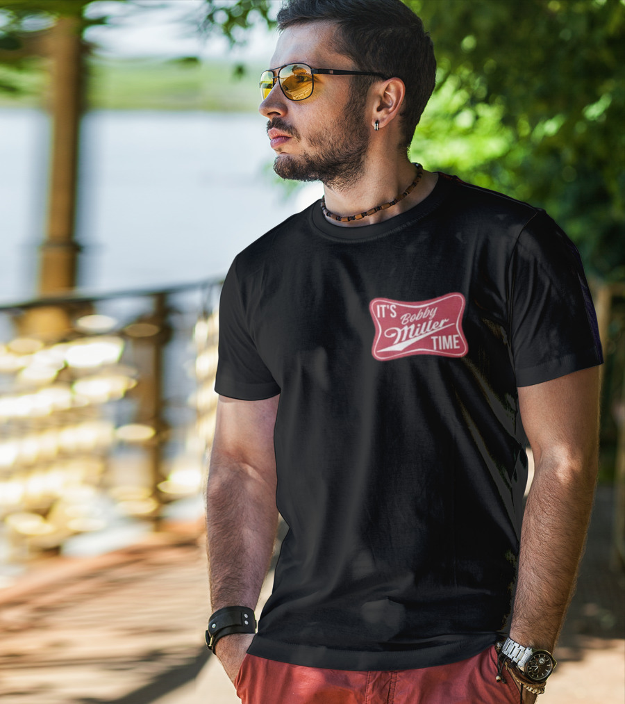 It's Bobby Miller Time Red T-Shirt
