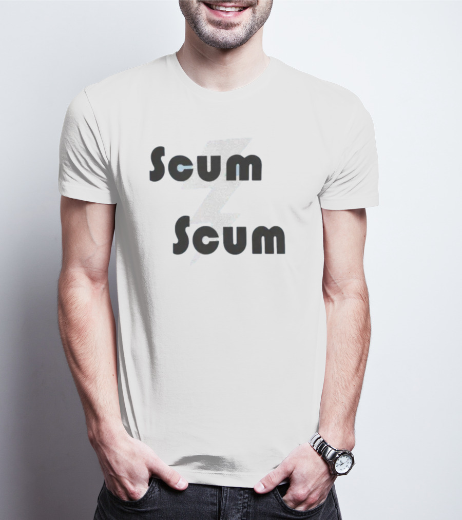 Scum Scum Lightning Bolt T-Shirt