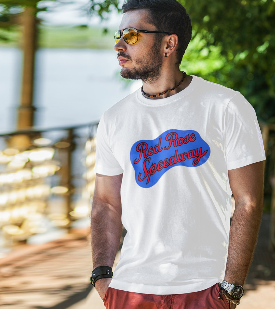 Red Rose Speedway Vintage Blue Emblem T-Shirt
