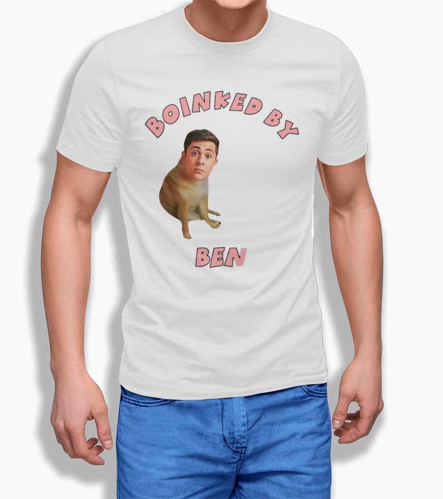 Boinked By Ben Dog Face Collage T-Shirt