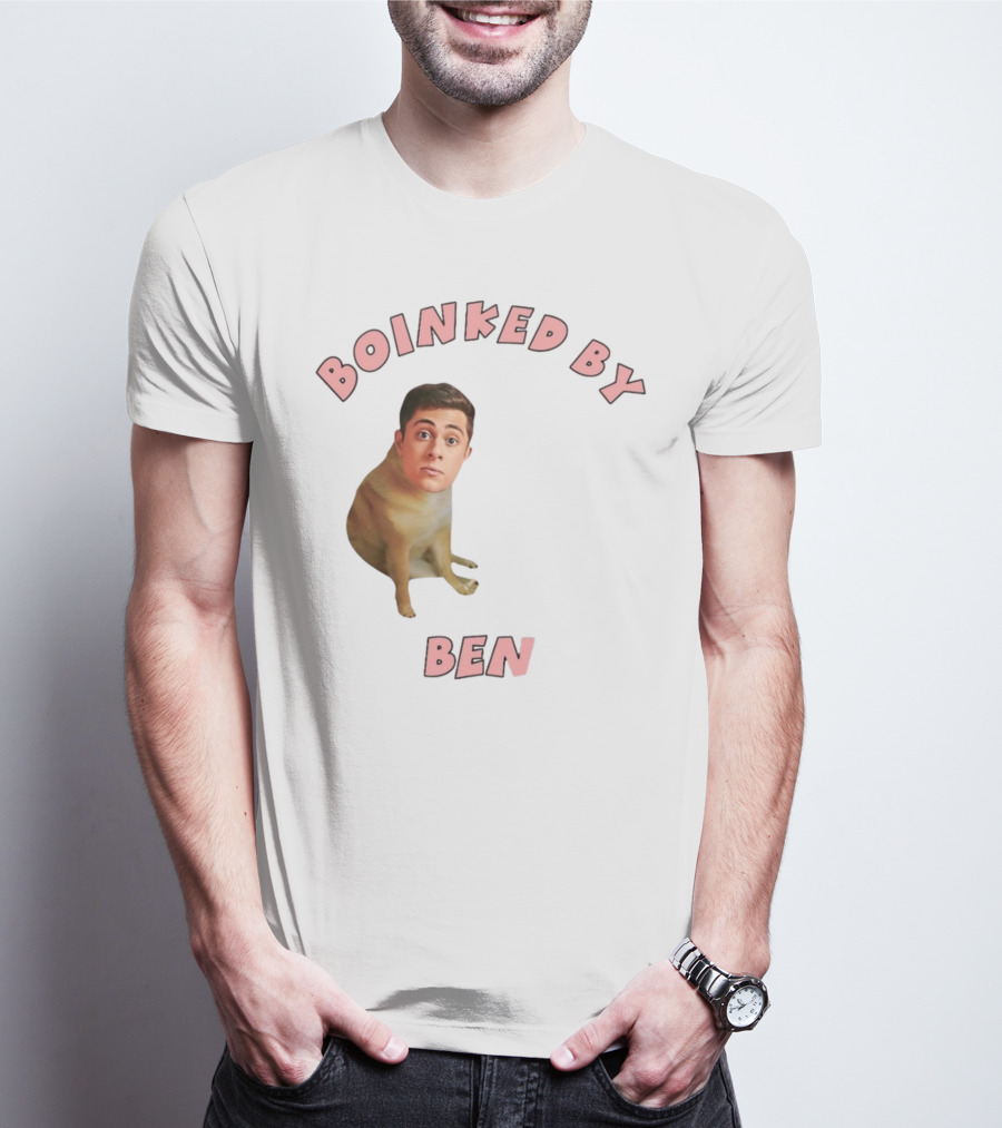 Boinked By Ben Dog Face Collage T-Shirt