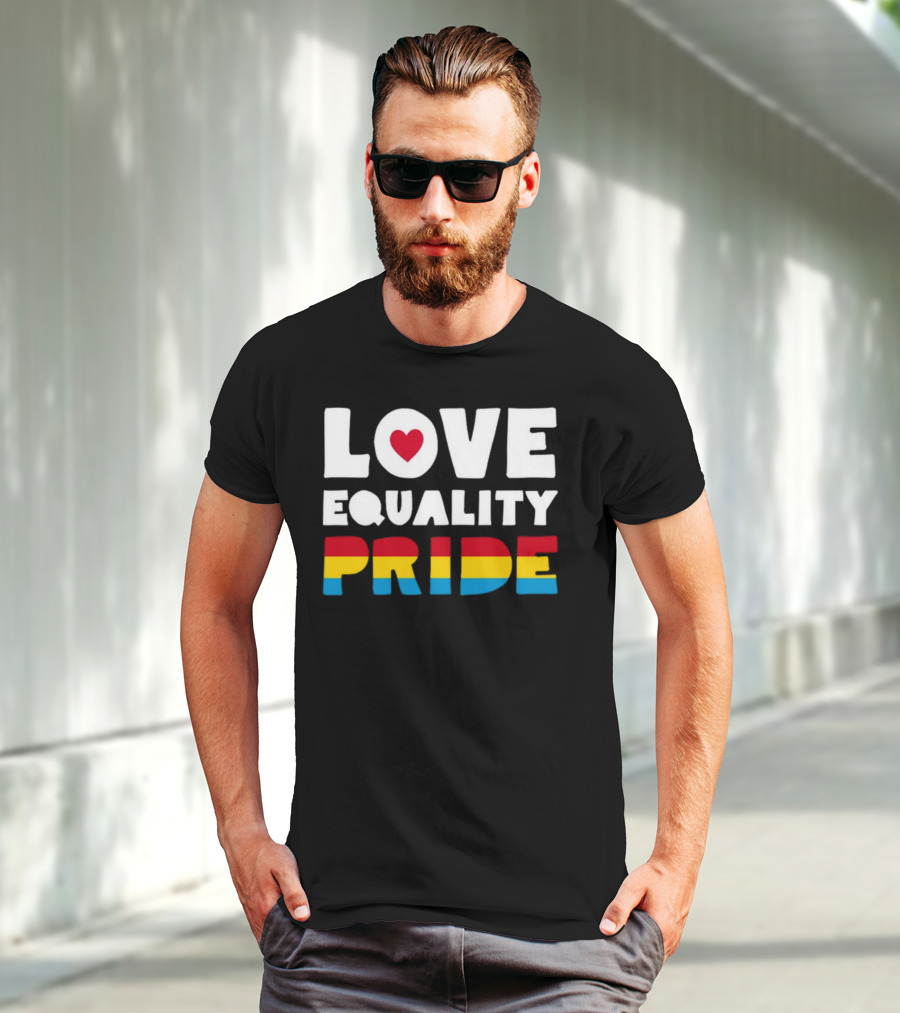Belk Love Equality Pride Pansexual Flag Colors T-Shirt