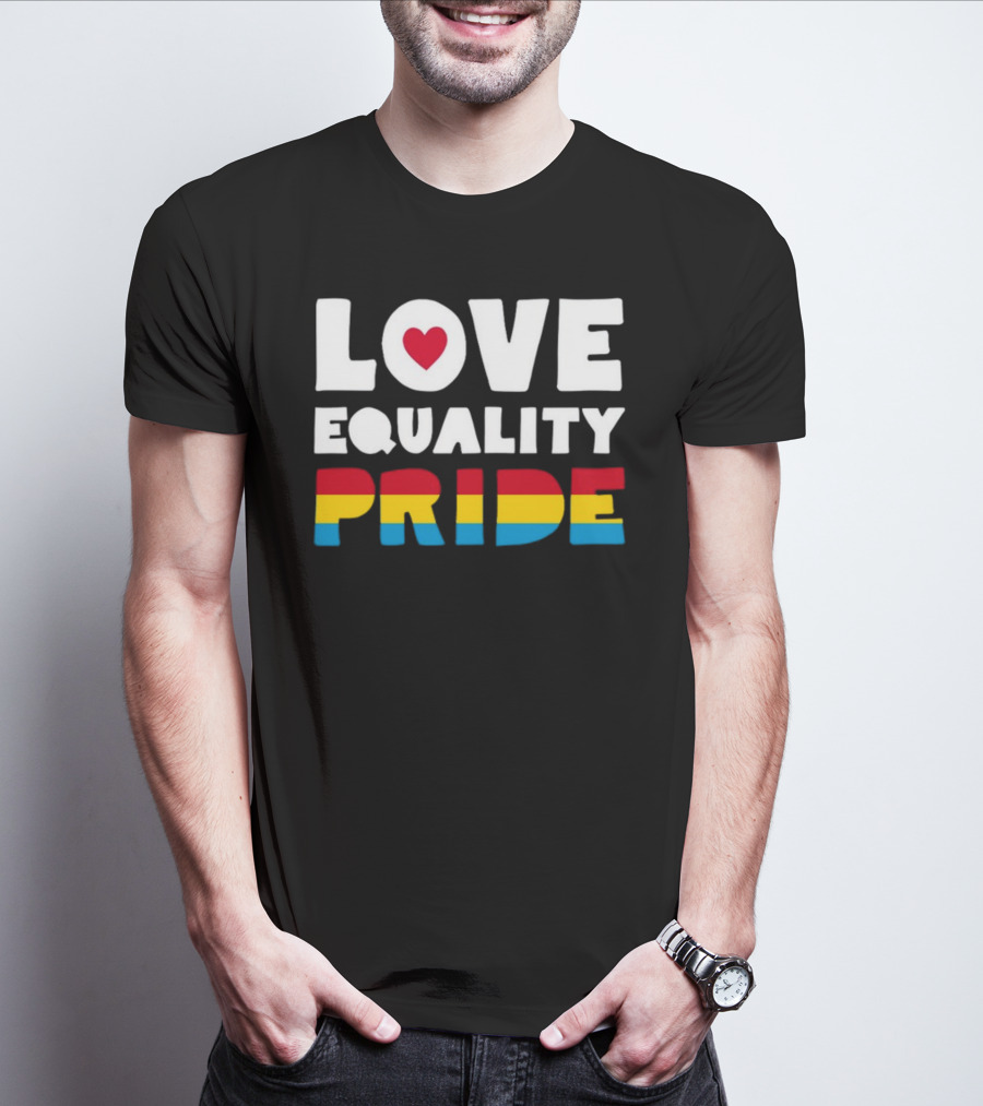Belk Love Equality Pride Pansexual Flag Colors T-Shirt