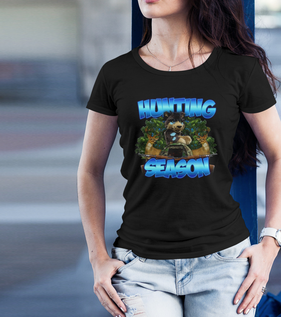 Designedbytheboys Hunting Season Wolf And Deer T-Shirt
