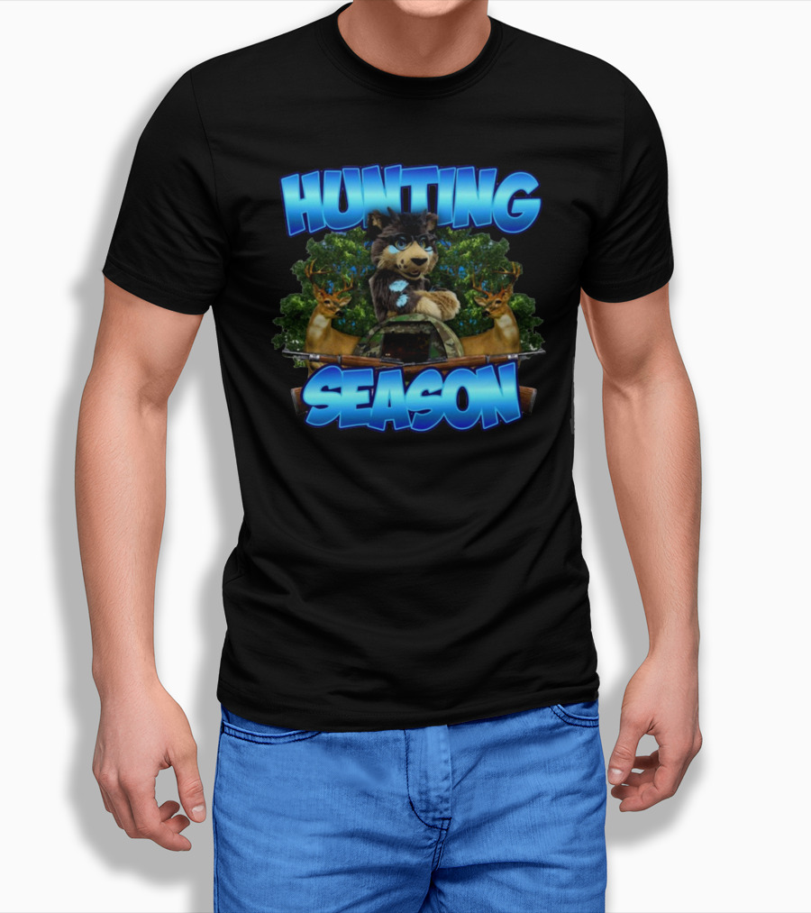 Designedbytheboys Hunting Season Wolf And Deer T-Shirt