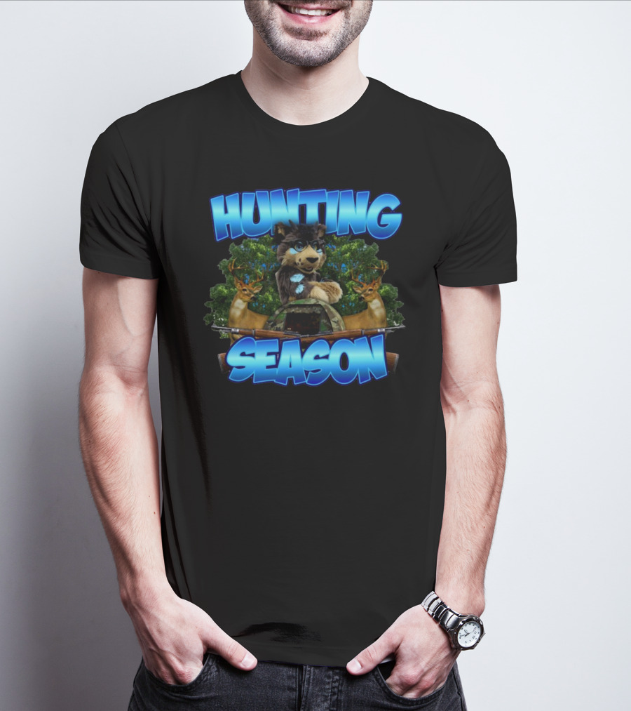 Designedbytheboys Hunting Season Wolf And Deer T-Shirt