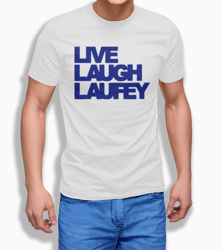 Laufeymusic Live Laugh Laufey Iconic Blue Text T-Shirt