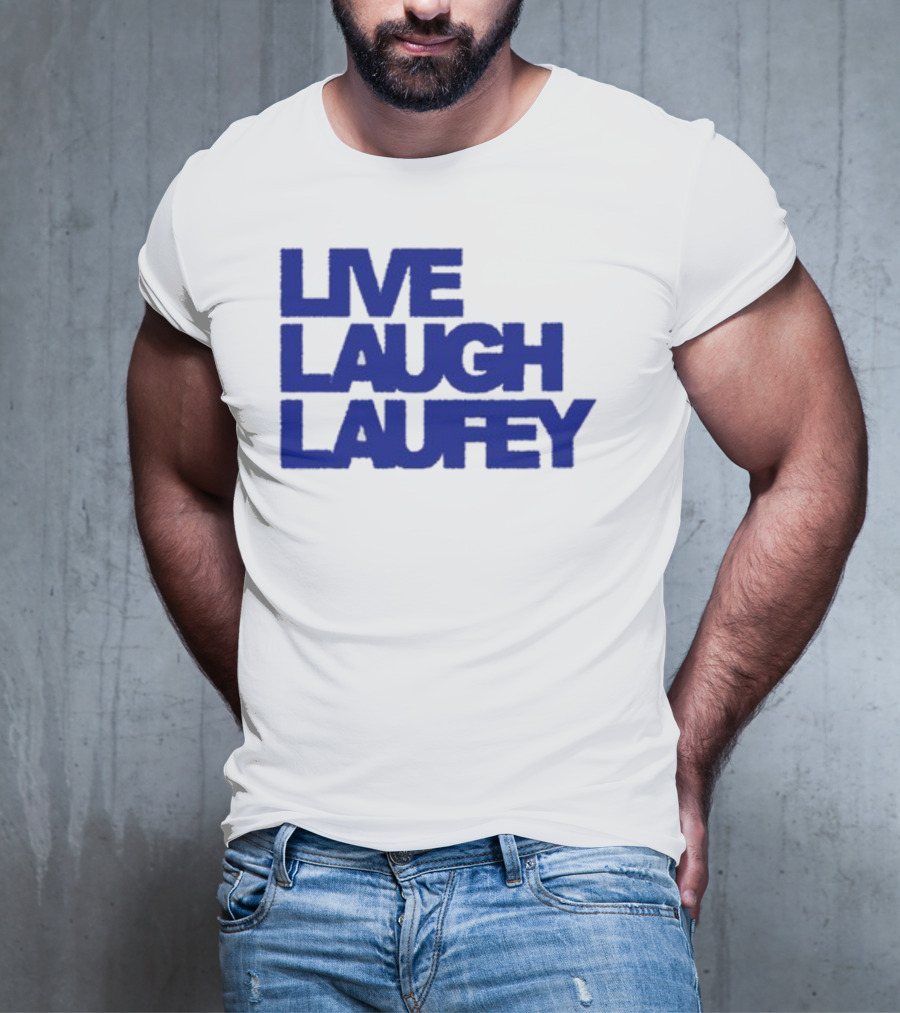 Laufeymusic Live Laugh Laufey Iconic Blue Text T-Shirt