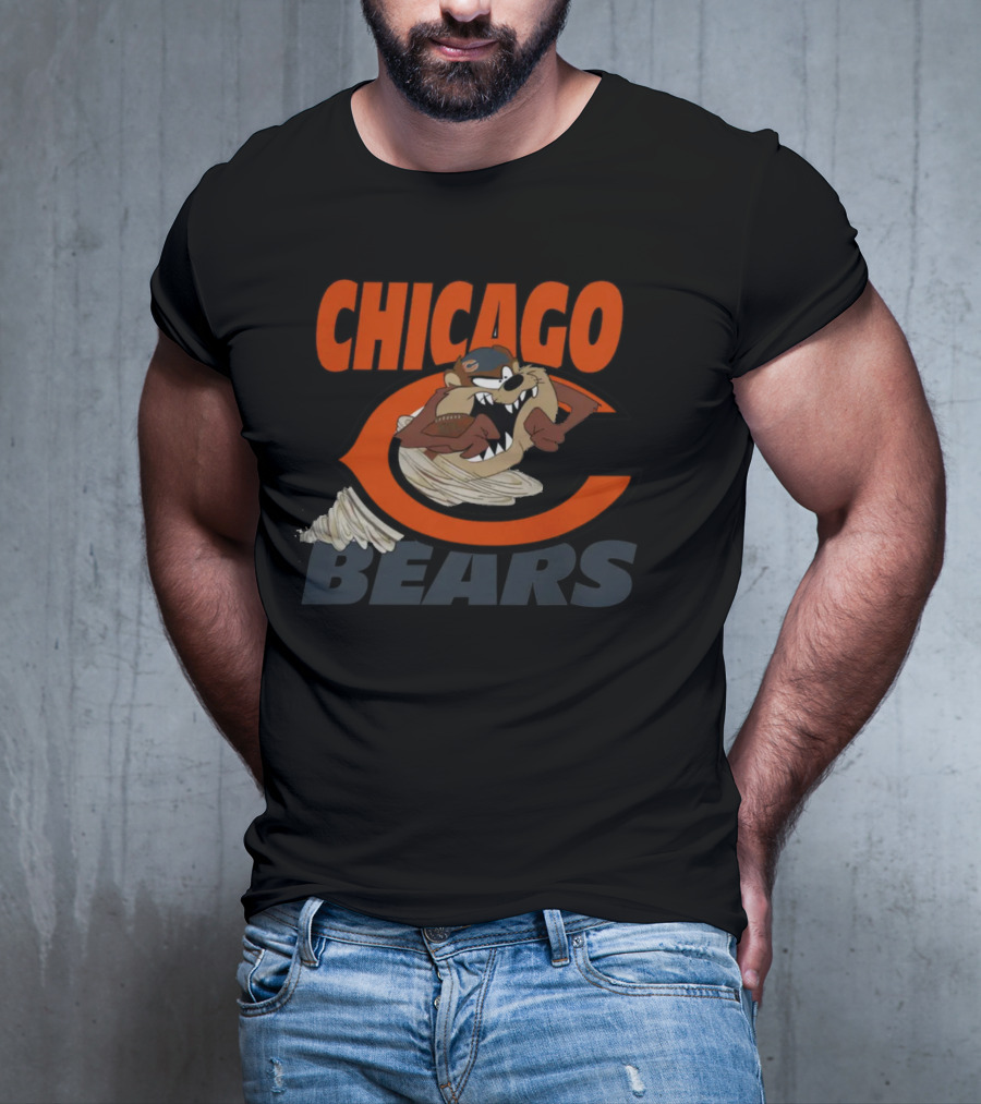Chicago Bears Tazmanian Taz Devil Crossover T-Shirt