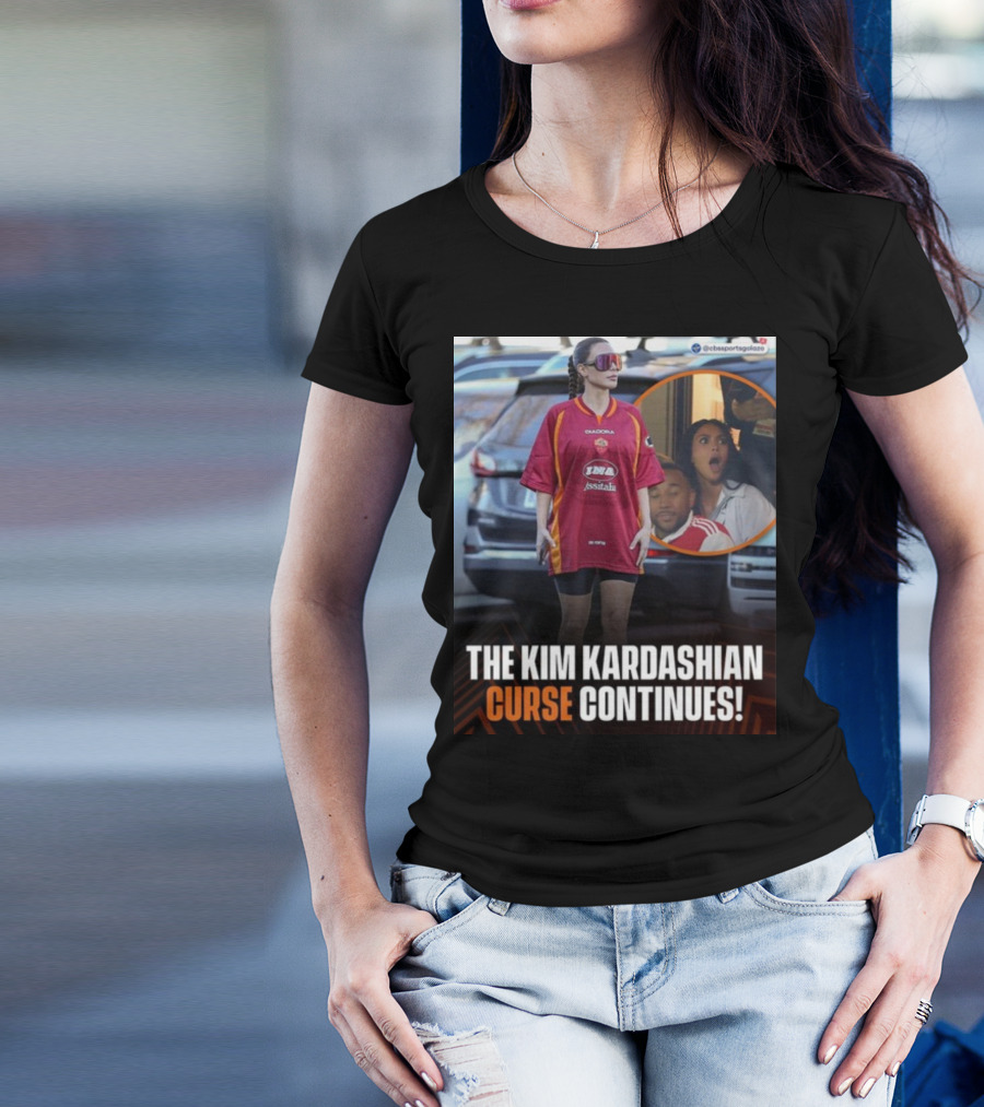 The Kim Kardashian Curse Continues Sports Reaction Scene T-Shirt