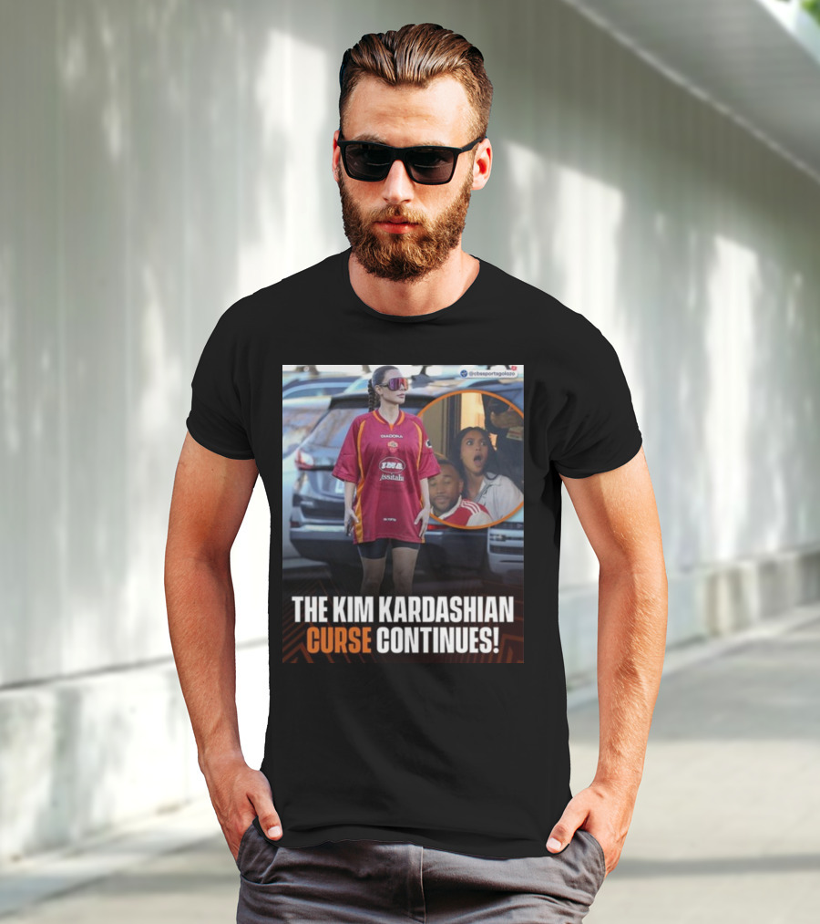 The Kim Kardashian Curse Continues Sports Reaction Scene T-Shirt