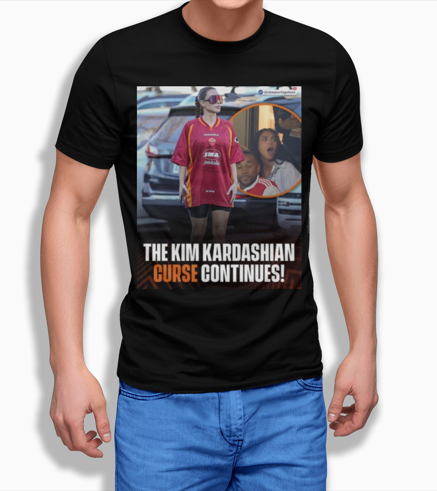 The Kim Kardashian Curse Continues Sports Reaction Scene T-Shirt