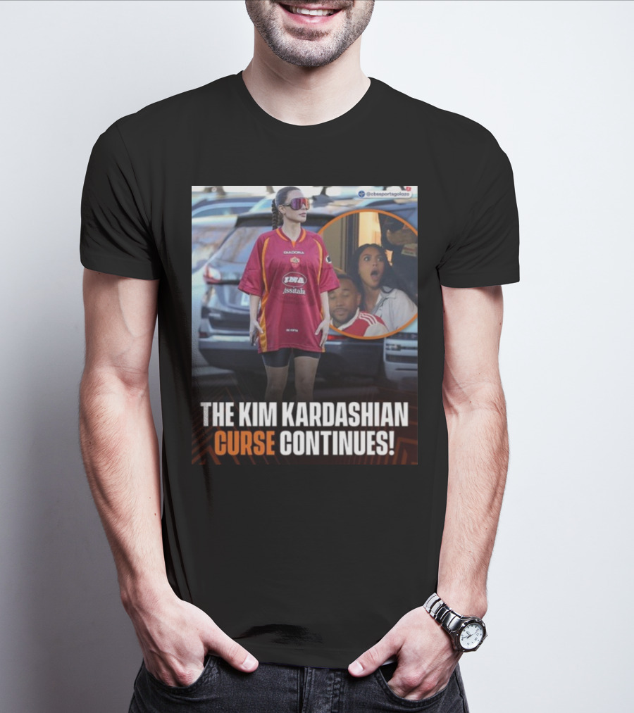 The Kim Kardashian Curse Continues Sports Reaction Scene T-Shirt