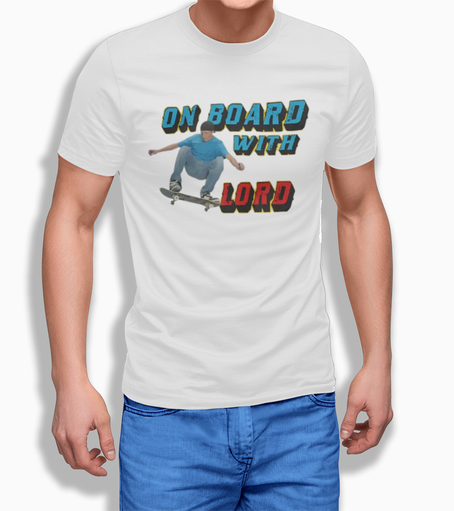 On Board With The Lord Skateboarding T-Shirt