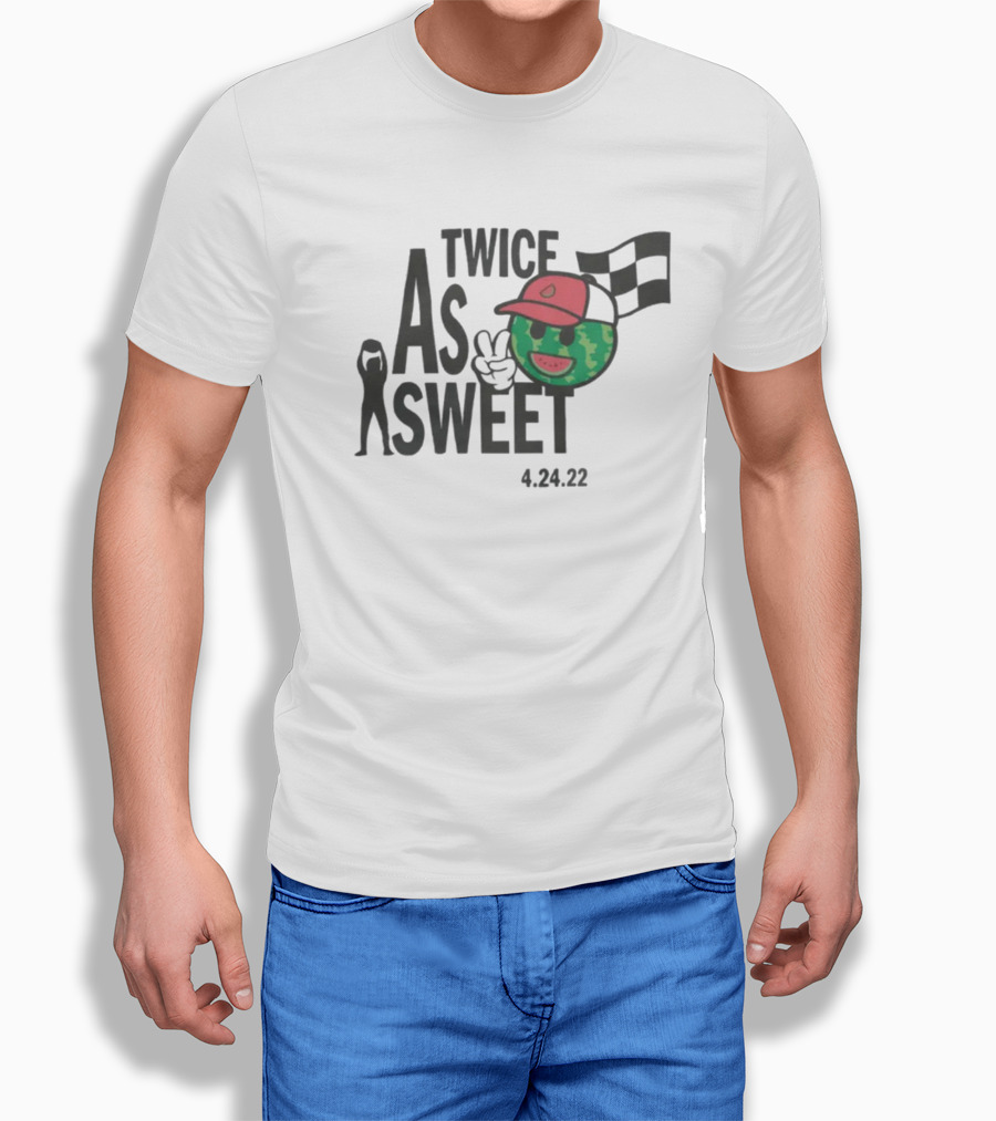 Melon Man Brand Store Ross Chastain Twice As Sweet 4.24.22 Racing Victory T-Shirt