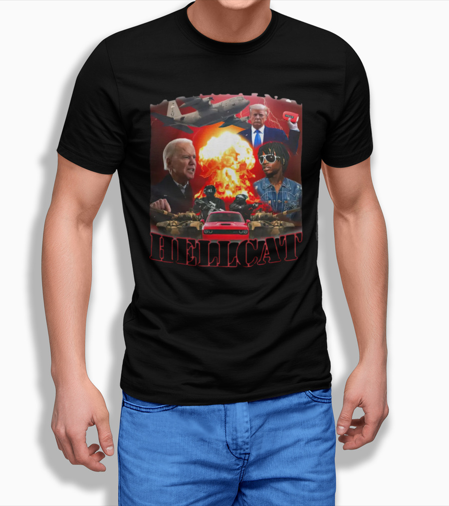 Operation Hellcat Chief Keef Explosive Imagery With Leaders And Military Elements T-Shirt