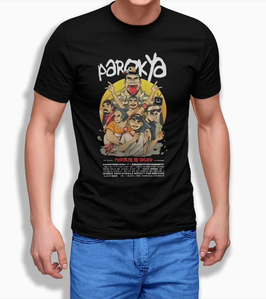 Parokya Ni Edgar Hanggang Hanggang Middle Aged Juvenile Novelty Pop Rockers T-Shirt
