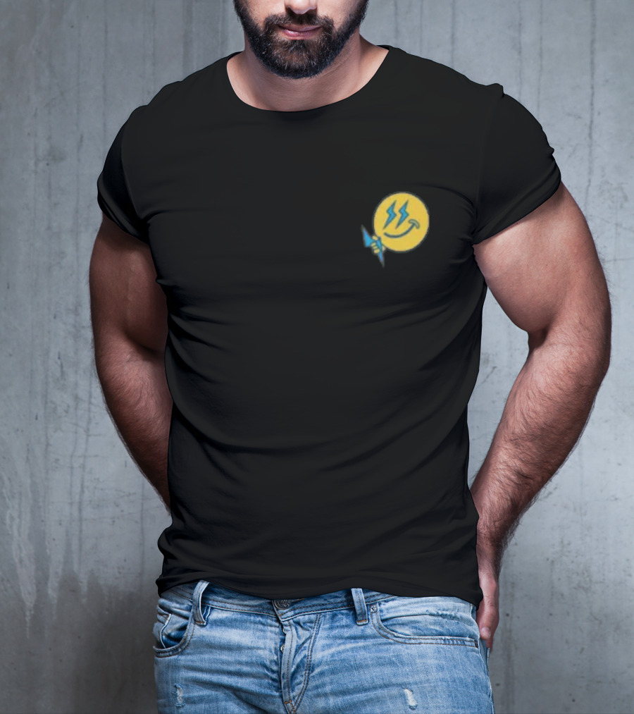 Ateez Thunder Lightning Bolt Smile T-Shirt