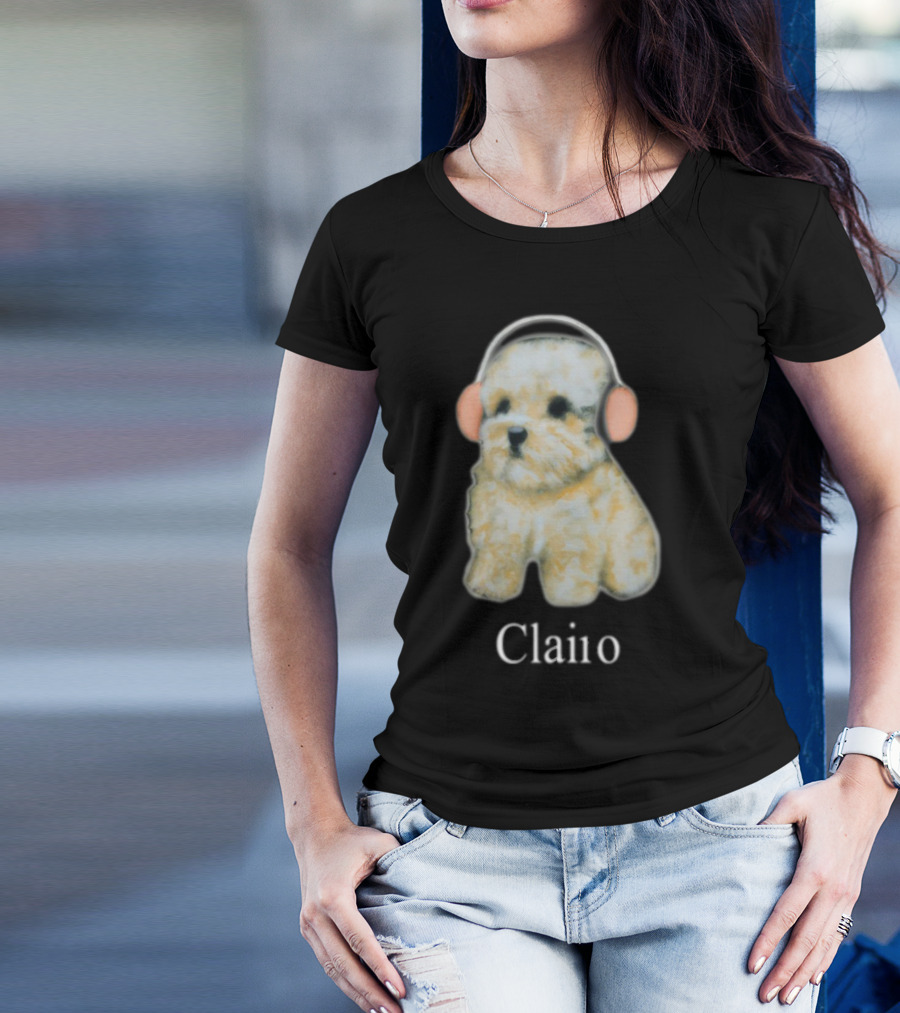 Clairo Dog With Headphones T-Shirt