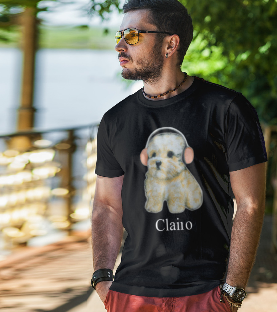Clairo Dog With Headphones T-Shirt