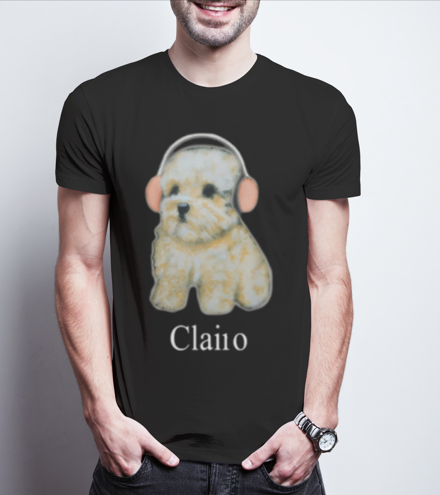 Clairo Dog With Headphones T-Shirt