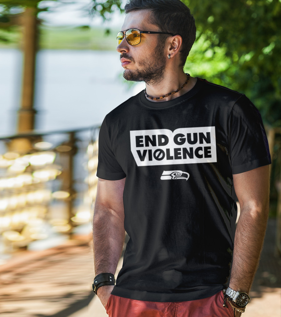 End Gun Violence Seahawks Initiative T-Shirt