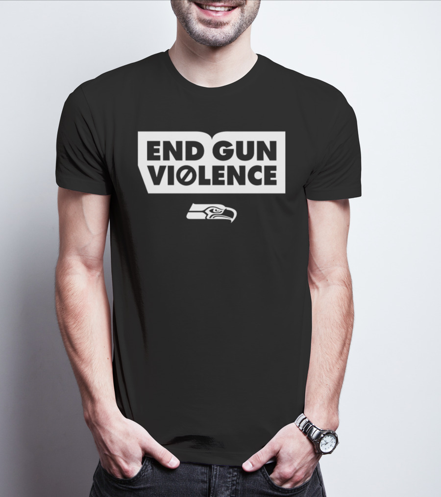 End Gun Violence Seahawks Initiative T-Shirt